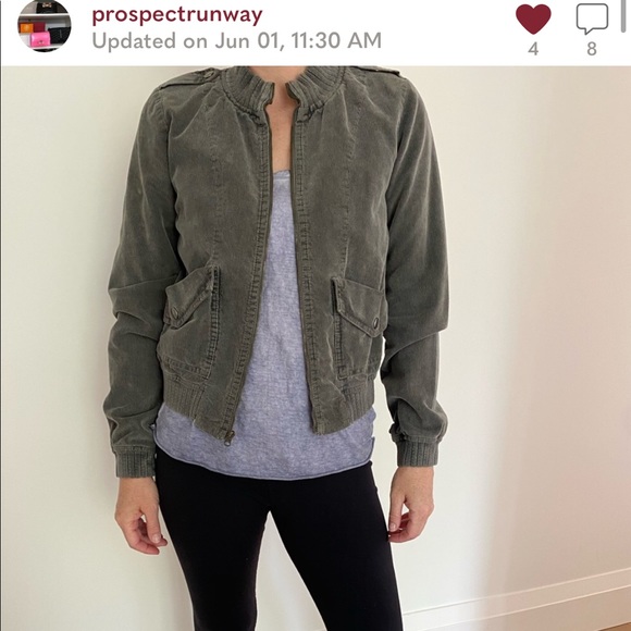 Sanctuary Zippered Corduroy Jacket - Picture 2 of 3